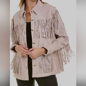 *NEW WITH TAGS* Blank NYC Suede Fringe Jacket